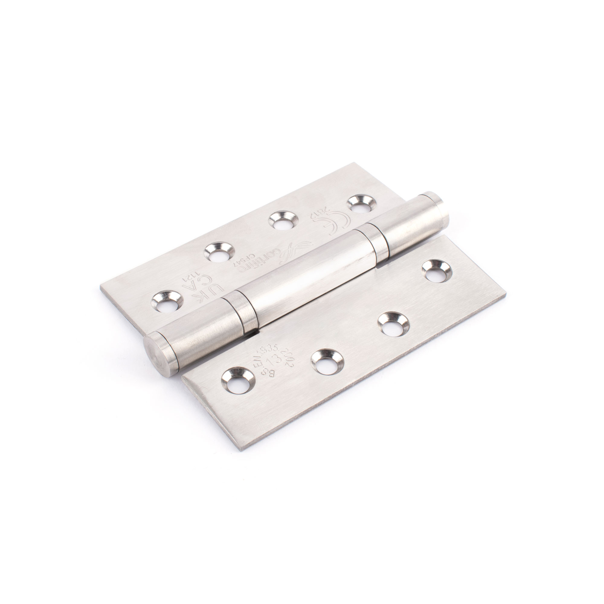 Sox Atom 4 Inch Stainless Steel Hinges Square Edge (2 Pack) - Satin Stainless Steel